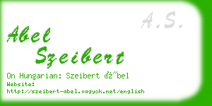 abel szeibert business card